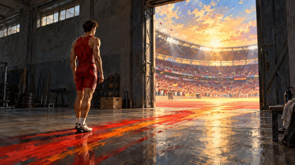 „On jest treningowy”, czyli jak przenieść formę z treningów na zawody – ilustracja, psychologia sportu