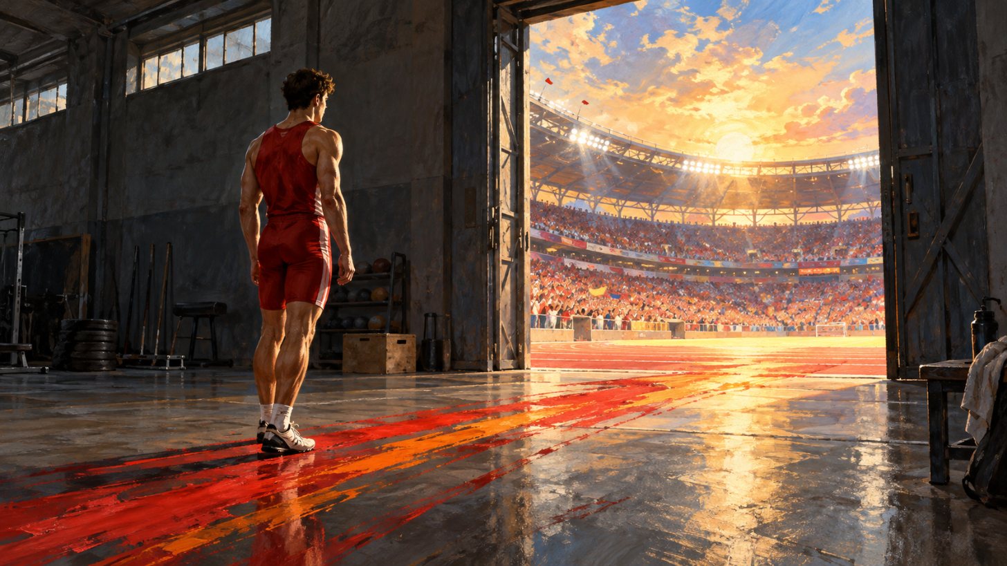 „On jest treningowy”, czyli jak przenieść formę z treningów na zawody – ilustracja, psychologia sportu